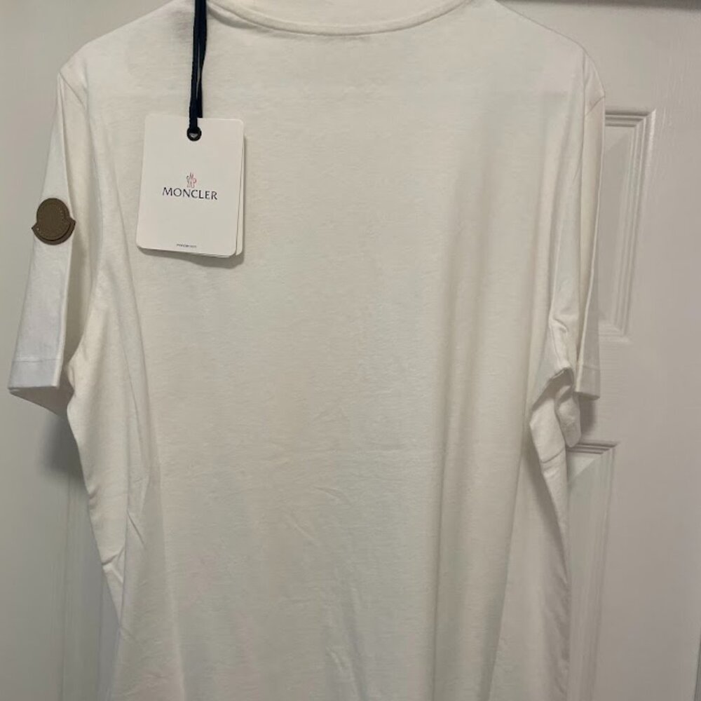 Moncler Men's Cotton-Cashmere T-Shirt - Medium